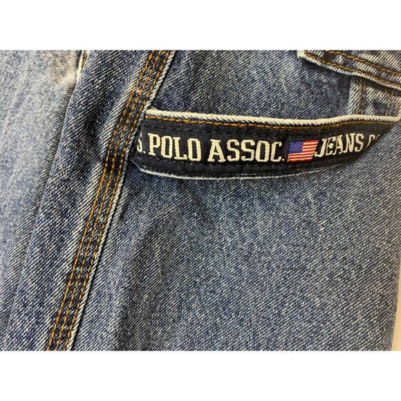 Vintage US POLO ASSOC JEANS CO Mens 38x30 Baggy Hip Hop Skater Grunge Blue Y2K - Picture 8 of 13